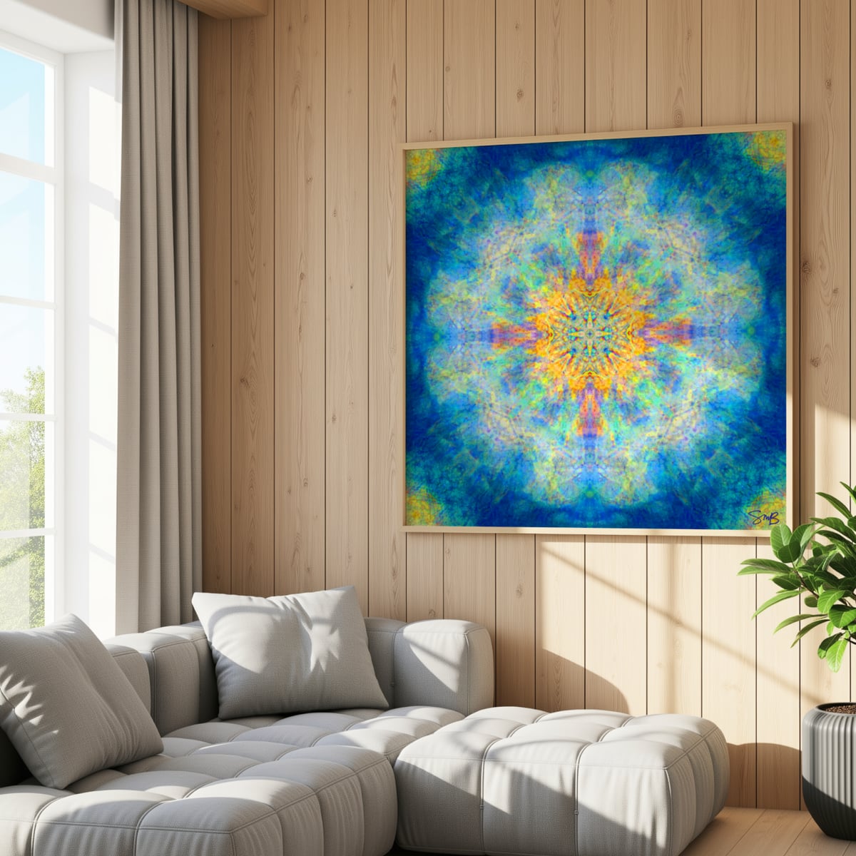 Mandala 01 — styled room view